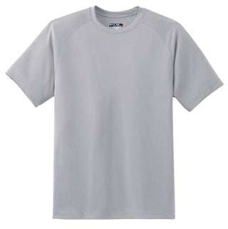 Sport-Tek Dry Zone Short Sleeve Raglan T-Shirt (Silver)