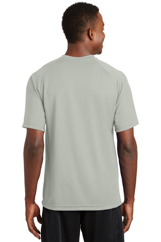 Sport-Tek Dry Zone Short Sleeve Raglan T-Shirt (Silver)