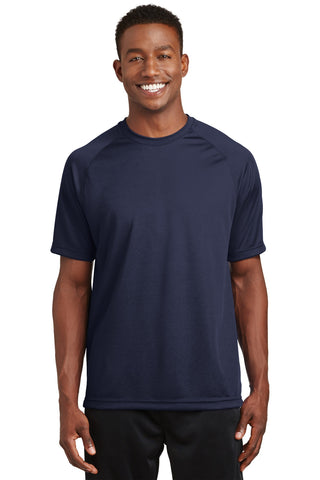 Sport-Tek Dry Zone Short Sleeve Raglan T-Shirt (True Navy)