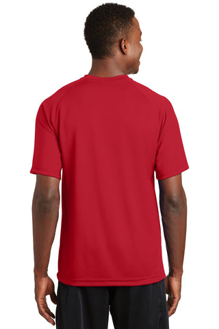 Sport-Tek Dry Zone Short Sleeve Raglan T-Shirt (True Red)