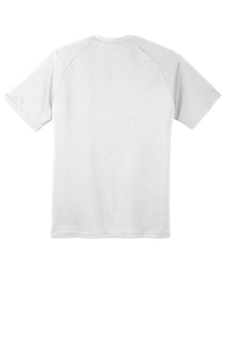 Sport-Tek Dry Zone Short Sleeve Raglan T-Shirt (White)