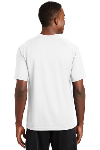 Sport-Tek Dry Zone Short Sleeve Raglan T-Shirt (White)