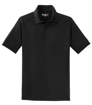 Sport-Tek Dry Zone Raglan Polo (Black)