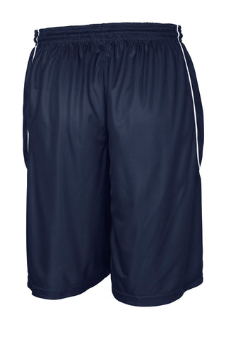 Sport-Tek Youth PosiCharge Mesh Reversible Spliced Short (True Navy)