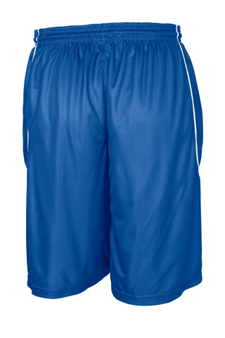 Sport-Tek Youth PosiCharge Mesh Reversible Spliced Short (True Royal)