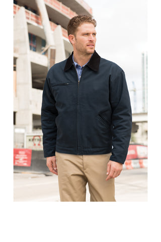 CornerStone Tall Duck Cloth Work Jacket (Navy/ Black)