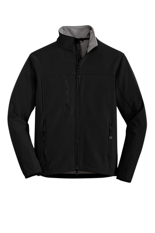 Port Authority Tall Glacier Soft Shell Jacket (Black/ Chrome)