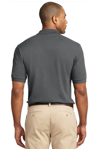 Port Authority Tall Heavyweight Cotton Pique Polo (Steel Grey)