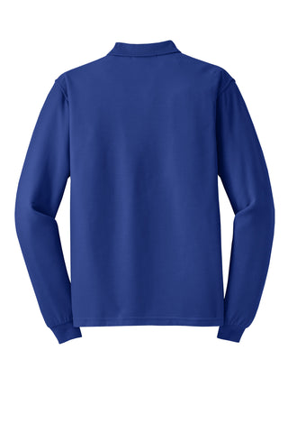 Port Authority Tall Silk Touch Long Sleeve Polo (Royal)