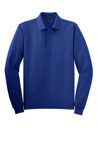 Port Authority Tall Silk Touch Long Sleeve Polo (Royal)