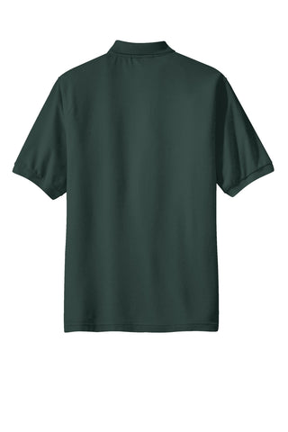 Port Authority Tall Silk Touch Polo with Pocket (Dark Green)