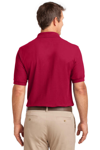 Port Authority Tall Silk Touch Polo with Pocket (Red)