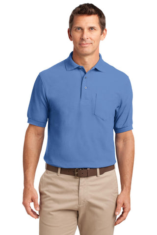 Port Authority Tall Silk Touch Polo with Pocket (Ultramarine Blue)