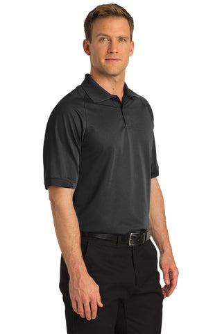 Port Authority Tall Dry Zone Ottoman Polo (Black)