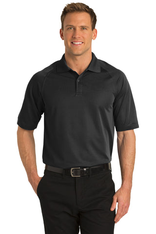 Port Authority Tall Dry Zone Ottoman Polo (Black)