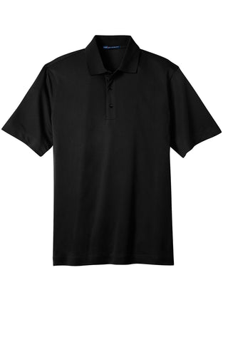 Port Authority Tall Tech Pique Polo (Black)