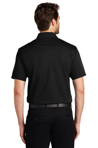 Port Authority Tall Tech Pique Polo (Black)