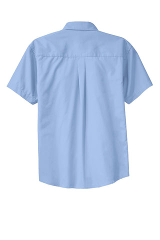 Port Authority Tall Short Sleeve Easy Care Shirt (Light Blue/ Light Stone)