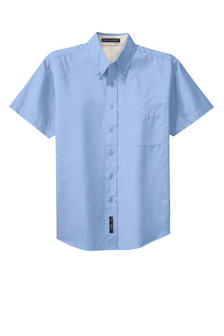 Port Authority Tall Short Sleeve Easy Care Shirt (Light Blue/ Light Stone)