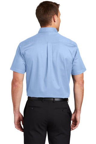 Port Authority Tall Short Sleeve Easy Care Shirt (Light Blue/ Light Stone)