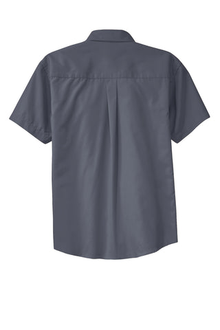 Port Authority Tall Short Sleeve Easy Care Shirt (Steel Grey/ Light Stone)