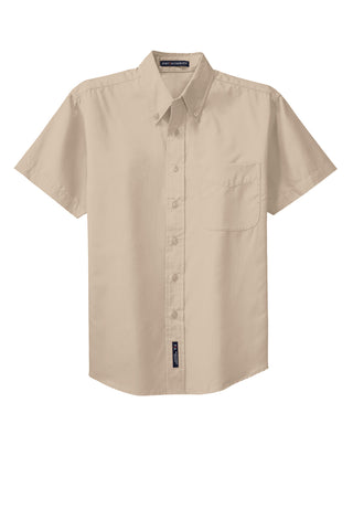 Port Authority Tall Short Sleeve Easy Care Shirt (Stone)