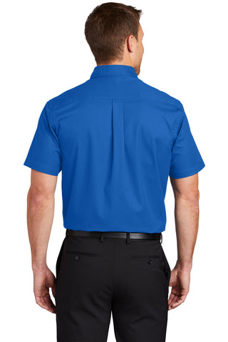 Port Authority Tall Short Sleeve Easy Care Shirt (Strong Blue)