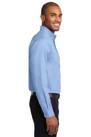 Port Authority Tall Long Sleeve Easy Care Shirt (Light Blue/ Light Stone)