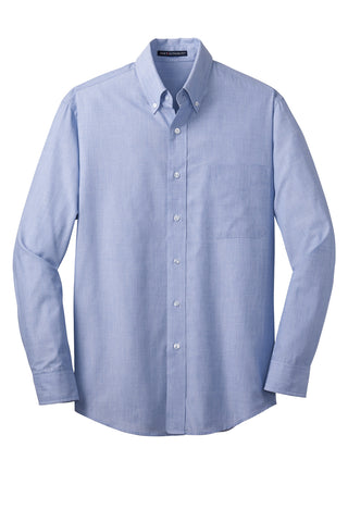 Port Authority Tall Crosshatch Easy Care Shirt (Chambray Blue)