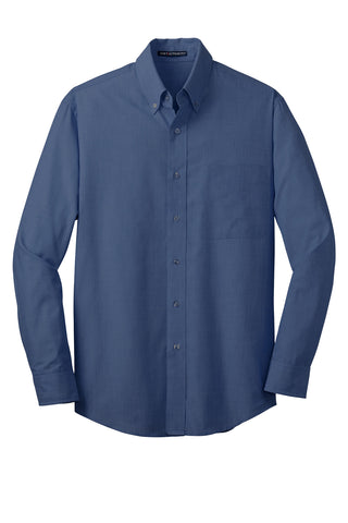 Port Authority Tall Crosshatch Easy Care Shirt (Deep Blue)