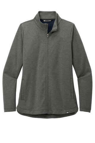 TravisMathew Ladies Coveside Full-Zip (Dark Grey Heather)