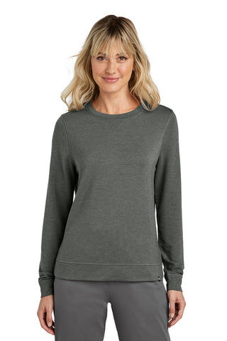 TravisMathew Ladies Long Weekend Crew (Dark Grey Heather)