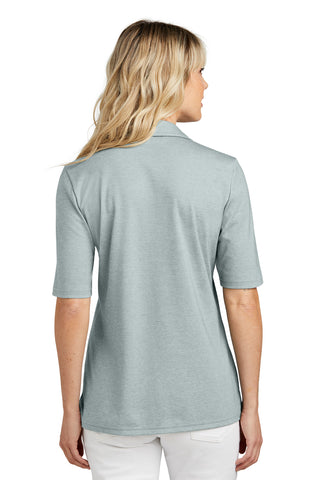 TravisMathew Ladies Sunsetters Polo (Balsam Green Heather)