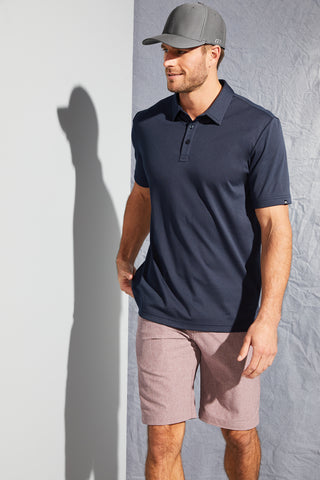 TravisMathew Oceanside Solid Polo (Classic Blue)