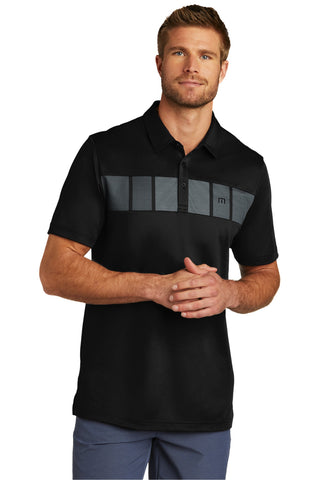 TravisMathew Cabana Chest Stripe Polo (Black)