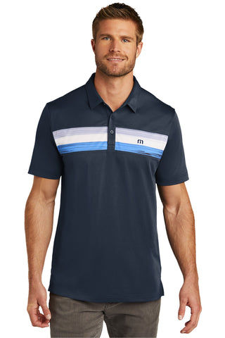 TravisMathew Cabana Chest Stripe Polo (Blue Nights)