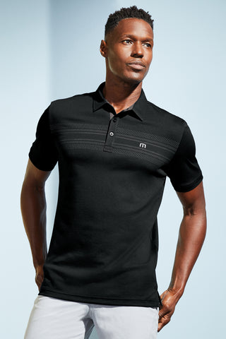 TravisMathew Monterey Chest Stripe Polo (Blue Nights)