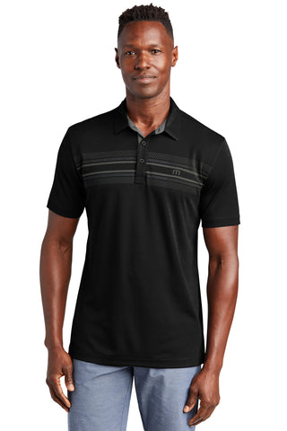 TravisMathew Monterey Chest Stripe Polo (Black)