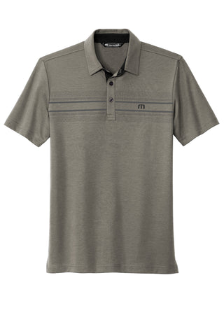 TravisMathew Monterey Chest Stripe Polo (Quiet Shade Grey)