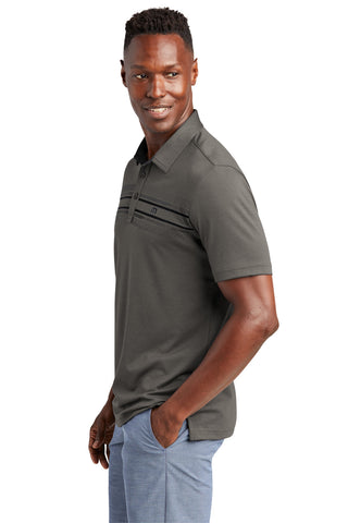 TravisMathew Monterey Chest Stripe Polo (Quiet Shade Grey)