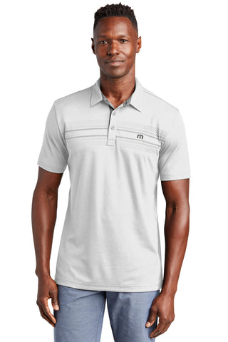 TravisMathew Monterey Chest Stripe Polo (White)