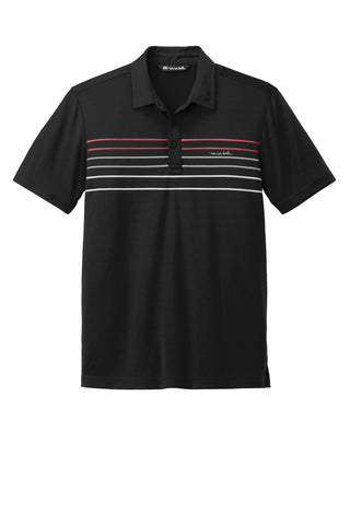 TravisMathew Coto Performance Chest Stripe Polo (Black)