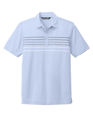 TravisMathew Coto Performance Chest Stripe Polo (Kentucky Blue Heather)