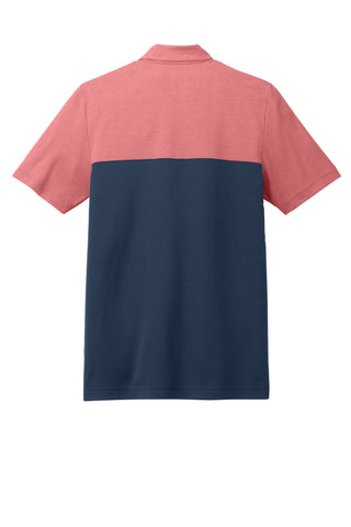 TravisMathew Sunset Blocked Polo (Cardinal Heather/ Blue Nights)