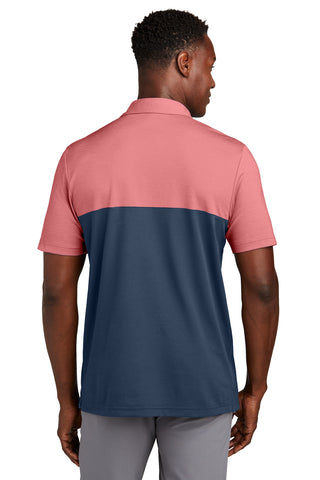 TravisMathew Sunset Blocked Polo (Cardinal Heather/ Blue Nights)