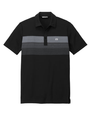 TravisMathew Coastal Chest Stripe Polo (Black)