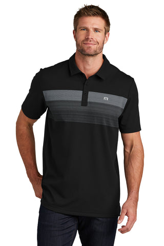 TravisMathew Coastal Chest Stripe Polo (Black)