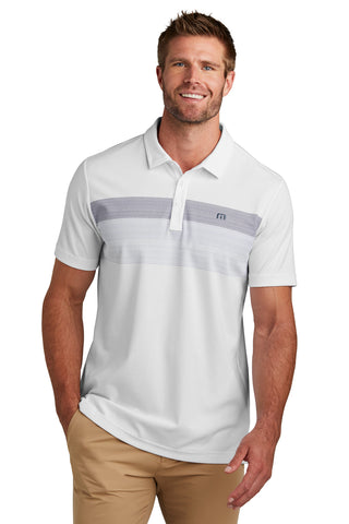 TravisMathew Coastal Chest Stripe Polo (White)