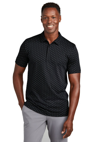 TravisMathew Oceanside Geo Polo (Black/ Aegean Blue)