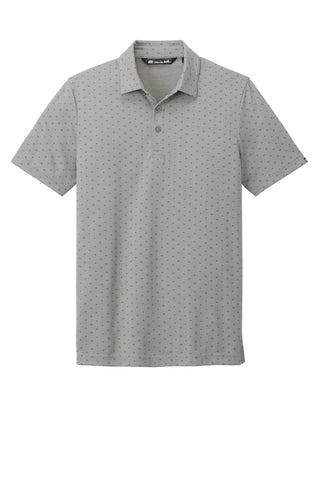 TravisMathew Oceanside Geo Polo (Quiet Shade Grey Heather/ Dark Grey)